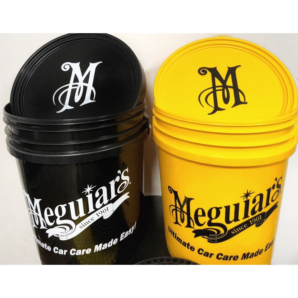 Meguiar's Xô nhựa đựng xà phòng, nước rửa xe tiện lợi có sẵn tấm lọc cát - Bucket Car Wash For Water Ànd Suds, 5 gallon