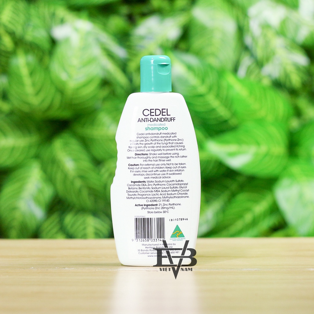 Dầu gội CEDEL Shampoo 250ml Cao cấp chính hãng Australia