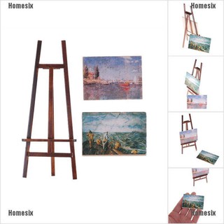 [HHMSI] Dollhouse Miniature Accessory Artist Easel Stand & 2 Wood Paintings Pictures Best TTGE