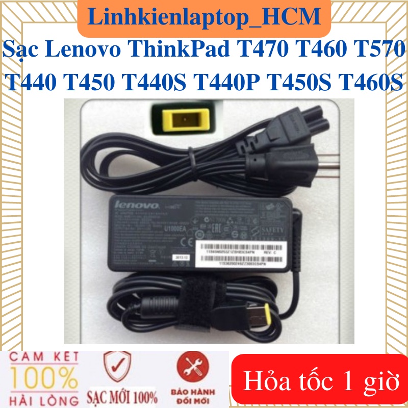 Sạc Lenovo ThinkPad T470 T470S T460 T570 T440 T450 T440S T440P T450S T460S -Sạc 20V - 2.25A / 3.25A - 45W / 65W chân USB