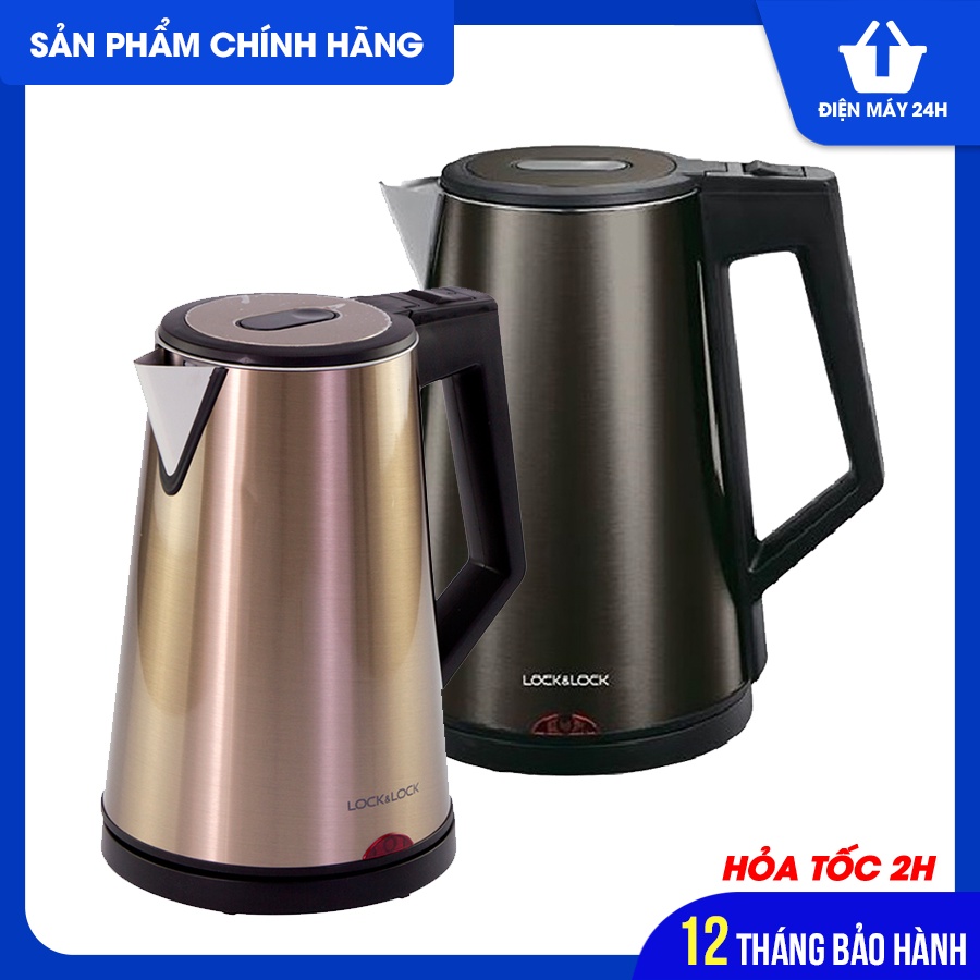 Bình Đun Siêu Tốc Lock&amp;Lock EJK631 (1.7L) - Hàng chính hãng - BH 12 tháng