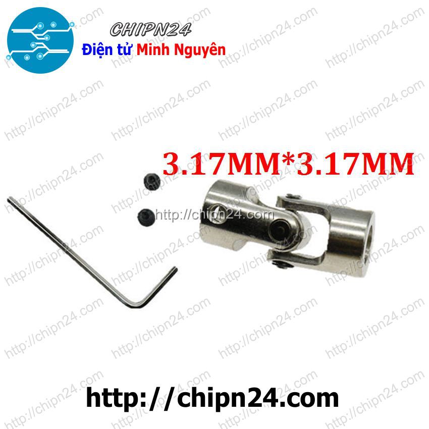 [1 CÁI] (KG1) Khớp cardan 3.17mm-3.17mm (tặng Cây Mở Lục Giác M3)