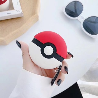 Vỏ case bảo vệ hộp tai nghe airpods pro hình pokeball