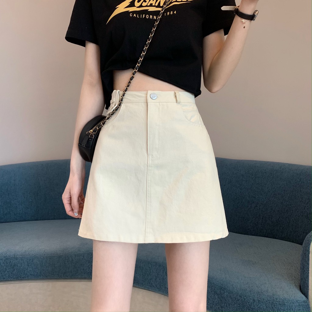 Chân Váy Chữ A Eo Cao Ôm Hông Dễ Phối Đồ Thời Trang | BigBuy360 - bigbuy360.vn