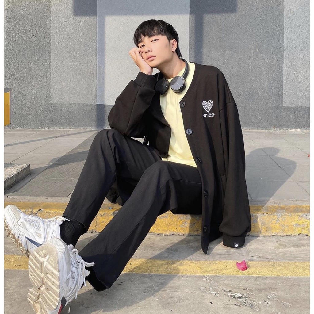 Áo Cardigan TRÁI TIM COZY Ulzzang Unisex ( Có TAG ở cổ tay ) 1hitshop | BigBuy360 - bigbuy360.vn