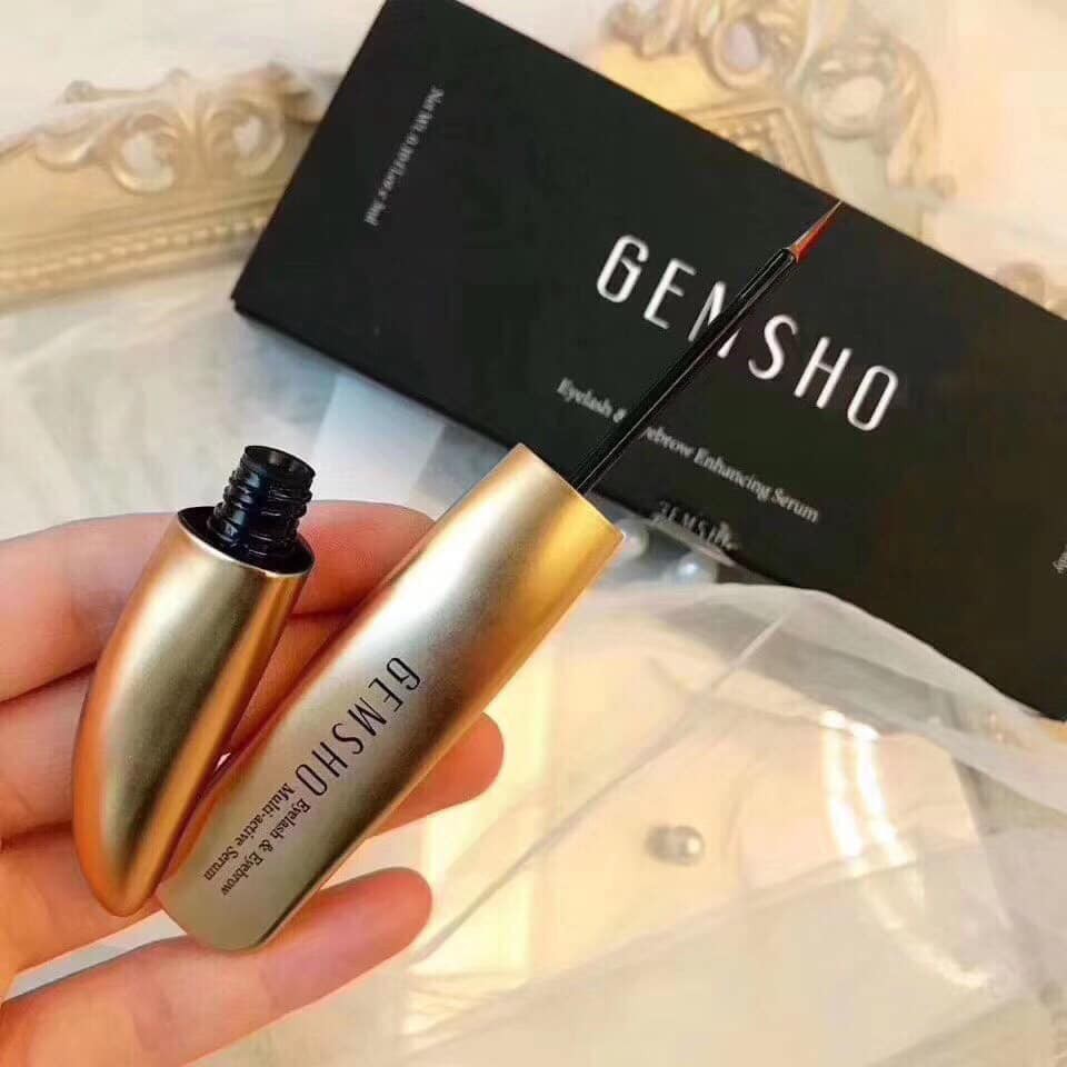 Serum dưỡng dài mi Gemsho Eyelash &amp; Eyebrow 3ml Mỹ date xa