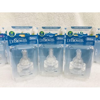 Núm ti Dr Brown cổ hẹp level 1, 2, 3, 4 nhập Mỹ