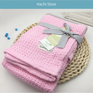 Chăn Lưới sợi tre Perlin Pinpin chuẩn Organic cho bé nhiều màu cho bé kích thước 92x92cm