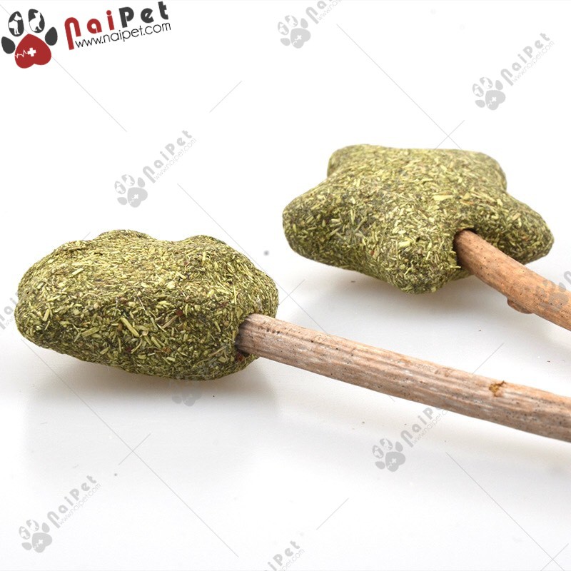 Cỏ Catnip Cỏ Bạc Hà Viên Nén Dạng Kẹo Mút Cho Mèo CCN007