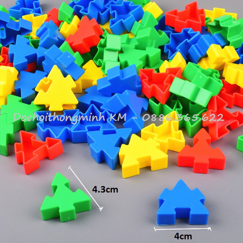 T70 - Túi Lego cây tam giác 80 chi tiết