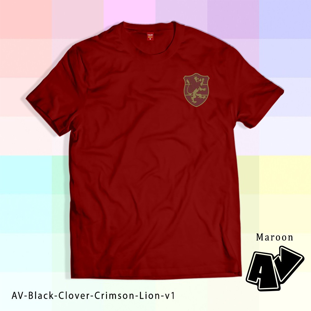 (SALE 50%) Áo thun in hình Black Clover tshirt MagicKnights BlackClover T shirt Crimson Lion Squad cực chất