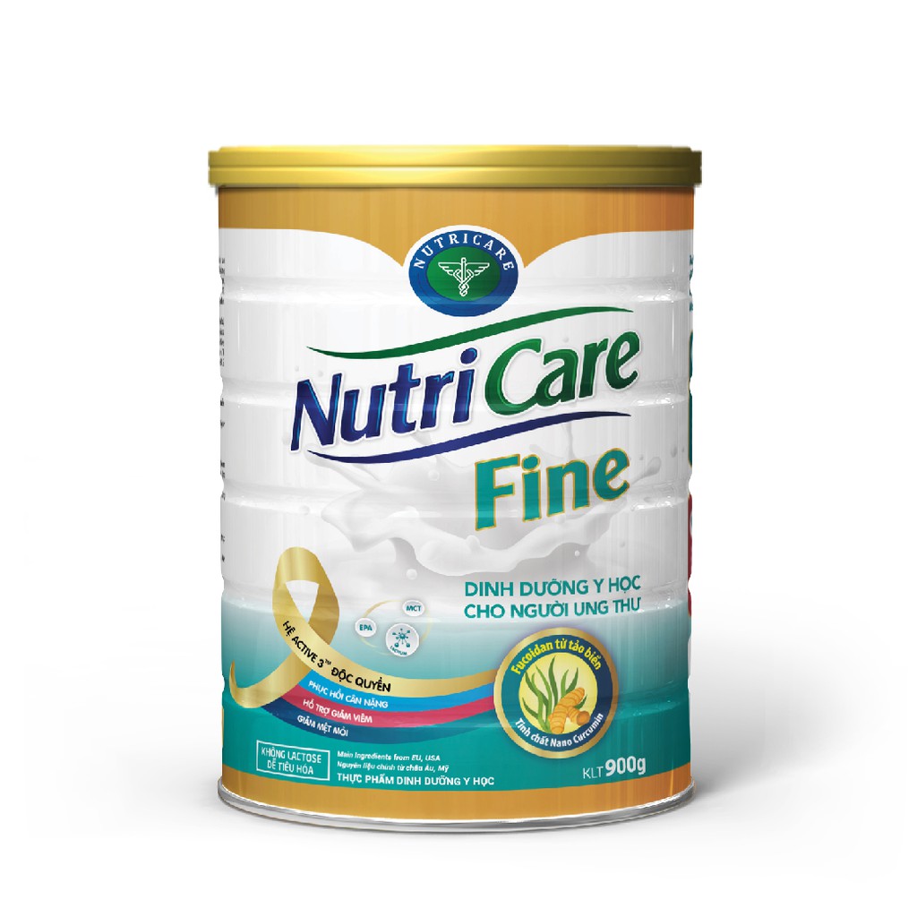 Sữa bột Nutricare Fine dinh dưỡng tăng cường miễn dịch cho bệnh nhân ung thư (900g)