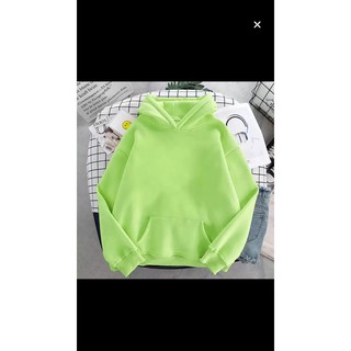 [HCM] Áo hoodie basic màu xanh lá cốm (38-68kg). hoodie trơn