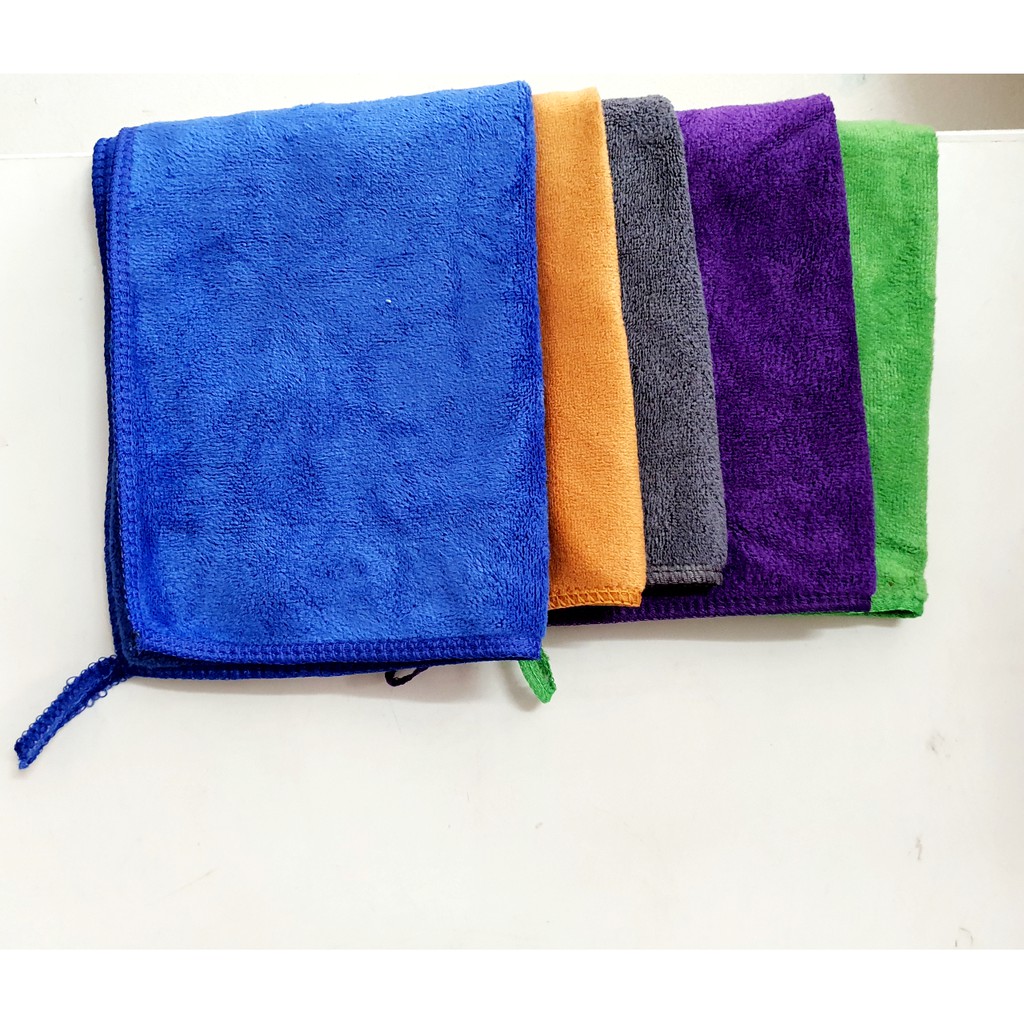 Khăn Microfiber Mềm Mịn Thấm Hút Nước Tốt Chuyên Dụng Lau Rửa Xe MÁY,XE Ô Tô 3M (màu ngẫu nhiên)