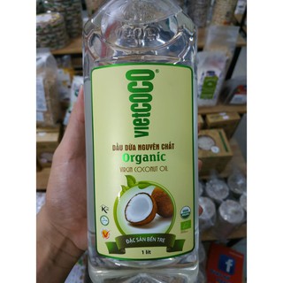 Dầu dừa nguyên chất hữu cơ ép lạnh - organic Vietcoco