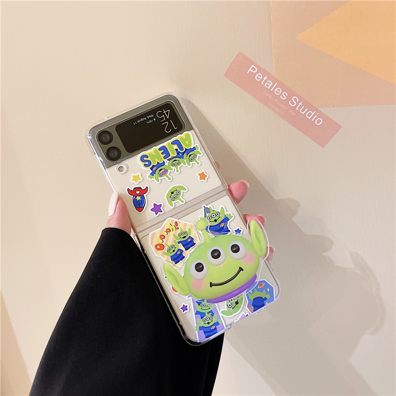 Ốp Điện Thoại PC Cứng Kèm Móc Khóa Hoạt Hình Toy Story Cho Samsung Galaxy Z Flip 3 Z Flip3 ZFlip3 ZFlip 3 5G