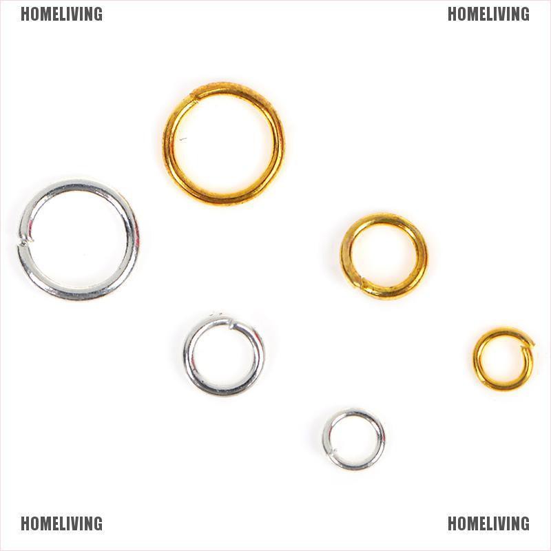 Set Khuyên Xỏ Lỗ 3 / 4 / 6mm Màu Vàng / Bạc Dùng Làm Trang Sức DIY