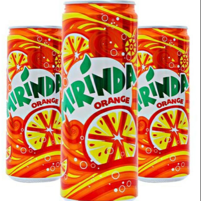 Lốc 6 lon Mirinda cam 330ml - Date 2021