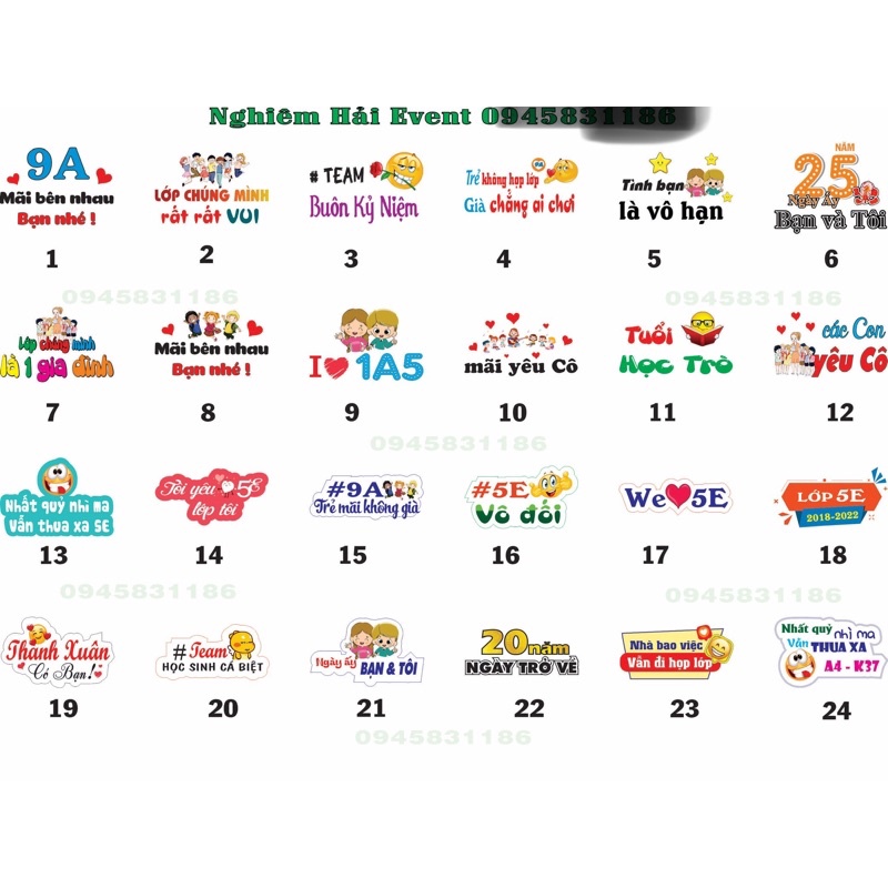 (FREESHIP) SÉT TRANG TRÍ LỚP KỶ YẾU,TRANG TRÍ SINH NHẬT LỚP ,TRANG TRÍ SỰ KIỆN,SINH NHẬT CÔNG TY