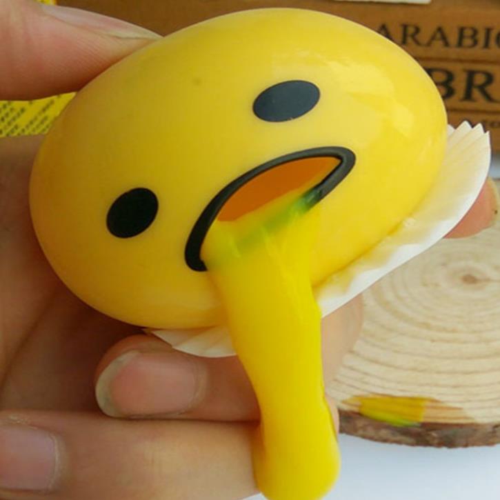 Trứng Biến Thái Hút Nhả Slime Ngộ Nghĩnh Chơi Vui Xả Stress Hiệu Quả Gudetama Squishy Mochi