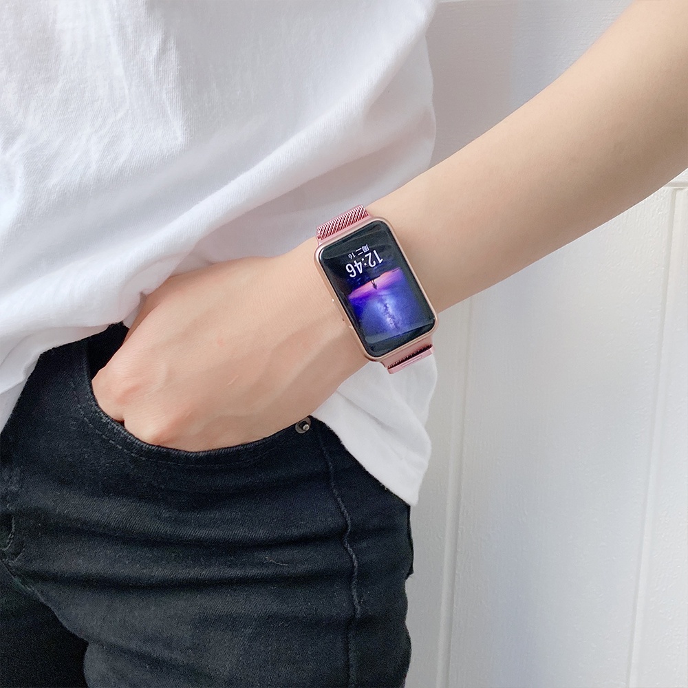 Dây Đeo Inox Cho Đồng Hồ Thông Minh Huawei watch Fit 2
