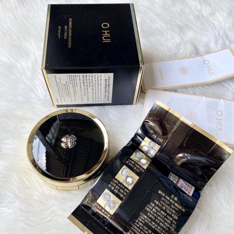 Phấn Nước Che Khuyết Điểm Kiềm Dầu OHUI Ultimate Cover Cushion Matt Finish SPF50+ PA+++ Date 2024