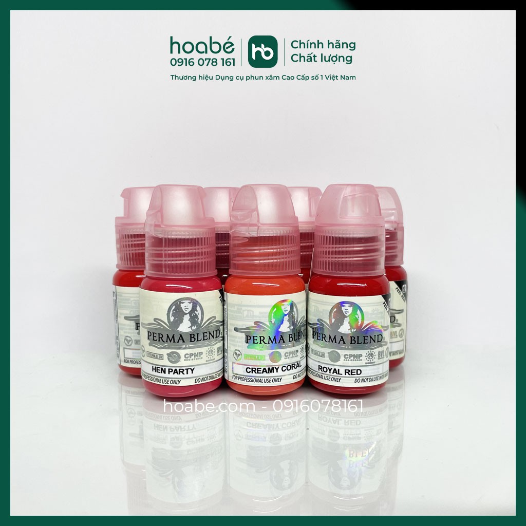 Mực Perma Blend Phun Xăm Môi Chân Mày Mí Tattoo Xăm Hình Chính Hãng Giá Rẻ DCPX HOA BÉ 2021