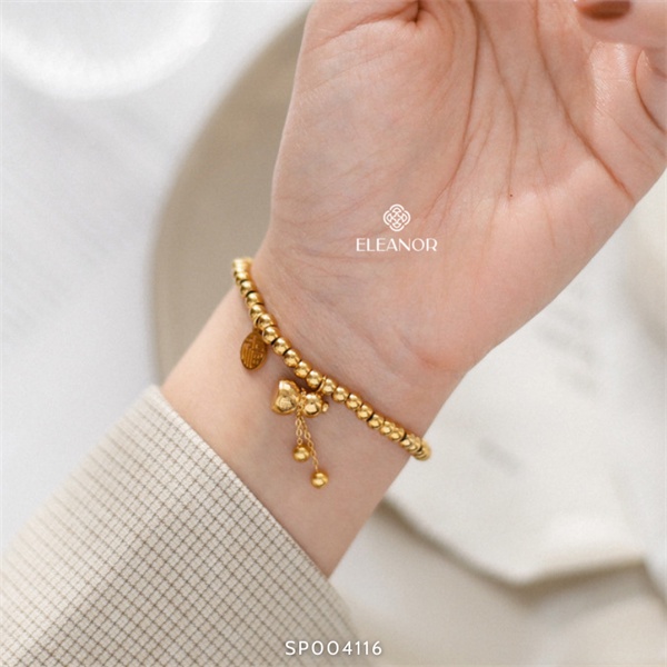 Vòng tay nữ tian Eleanor Accessories mặt hồ lô thiết kế hạt bi nhỏ phụ kiện trang sức 4116