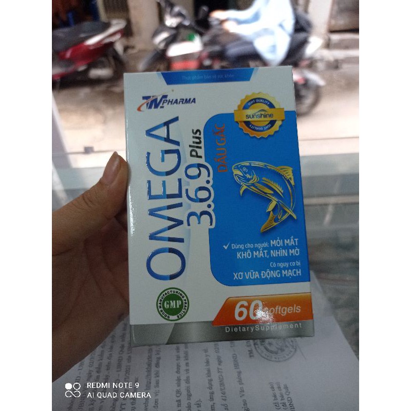 Omega369 plus bổ mắt, bổ não, bổ tim mạch