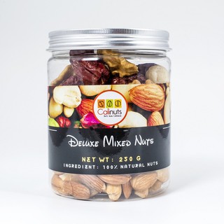 Hỗn hợp Mix hạt dinh dưỡng Calinuts 250 gr bao gồm hạt óc chó Mỹ, hạt hạnh nhân, hạt điều và hạt mắc ca nhân thập cẩm