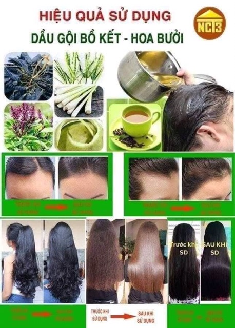 Dầu gội bồ kết hoa bưởi gàu-rụng tóc | BigBuy360 - bigbuy360.vn