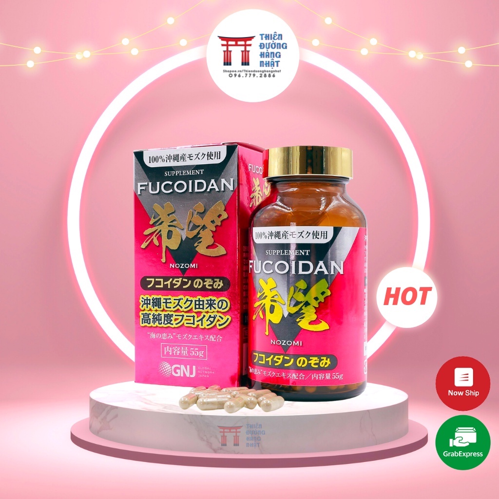 Tảo Fucoidan Mozuku Nozomi chiết xuất 100% tảo nâu hỗ trợ ung thu và cải thiện hệ miễn dịch