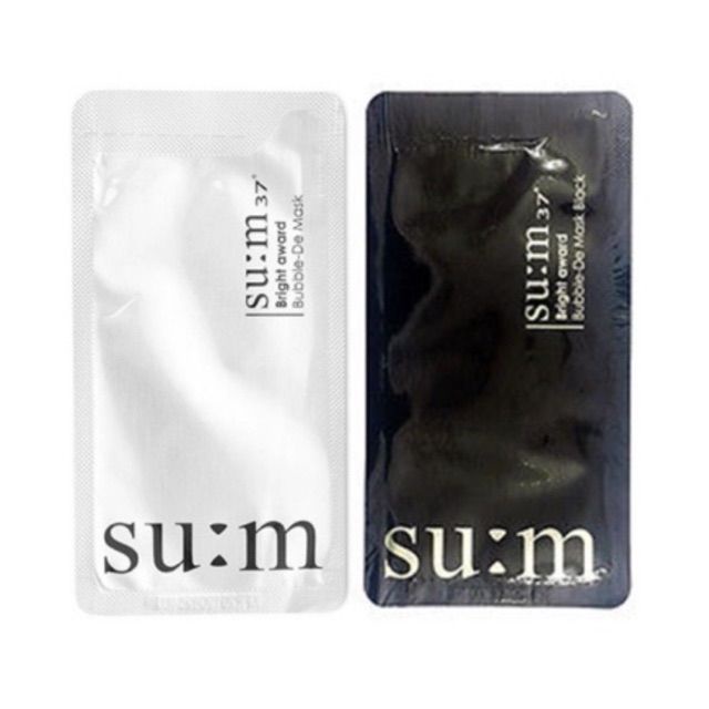 [CHÍNH HÃNG]Mặt nạ thải độc Su:m 37 White Award Bubble-De Mask 2ml