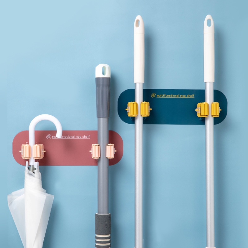 Giá Đỡ Chổi / Cây Lau Nhà Gắn Tường Tiện Lợi Cho Phòng Tắm