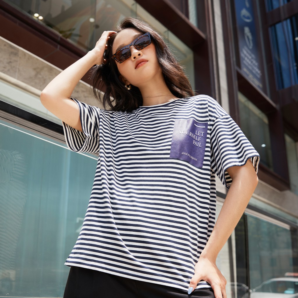 Áo thun tay lỡ Méo shop phông nữ cổ tròn cotton in chữ Color are you freesize form rộng