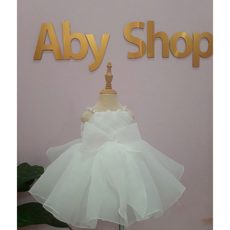 Váy công chúa thiết kế cho bé tặng kèm cài tóc