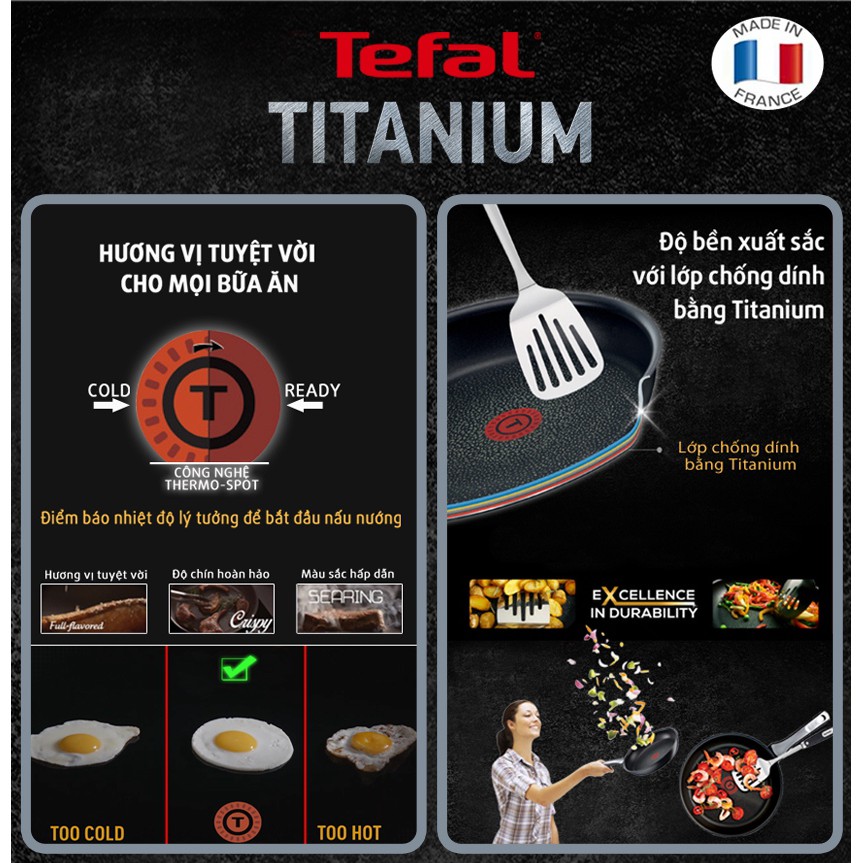 CHẢO TEFAL UNMILTED 32CM - MADE IN FRANCE