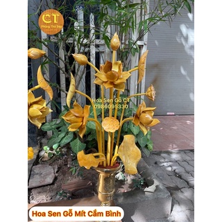 Hoa Sen Gỗ Cắm Bình