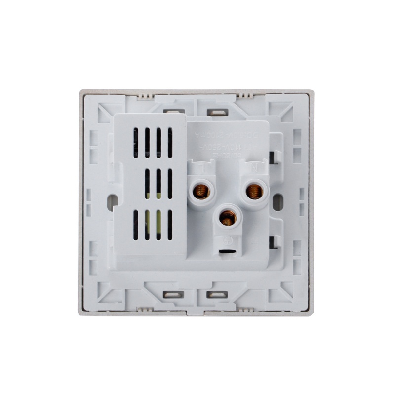 Ổ Cắm Điện Gắn Tường Có Đèn LED Hai Cổng USB Tiện Dụng