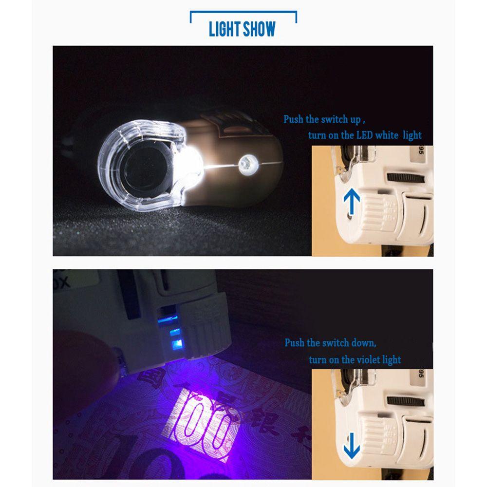 Kính Hiển Vi Mini Bỏ Túi Có Đèn LED Chất Lượng Cao