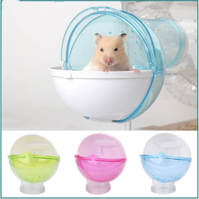 Nhà tắm hình cầu gắn lồng mẫu mới cho hamster