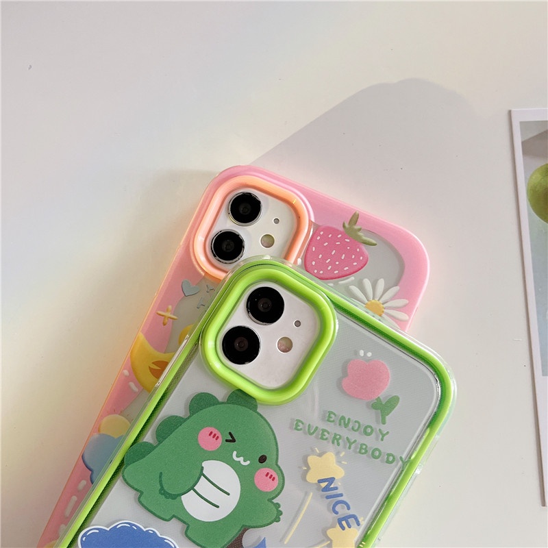 Ốp Điện Thoại 3 Trong 1 Dễ Thương Cho iphone 13 12 Pro 11 Max 6 6s 7 8 Plus X XR XS Max