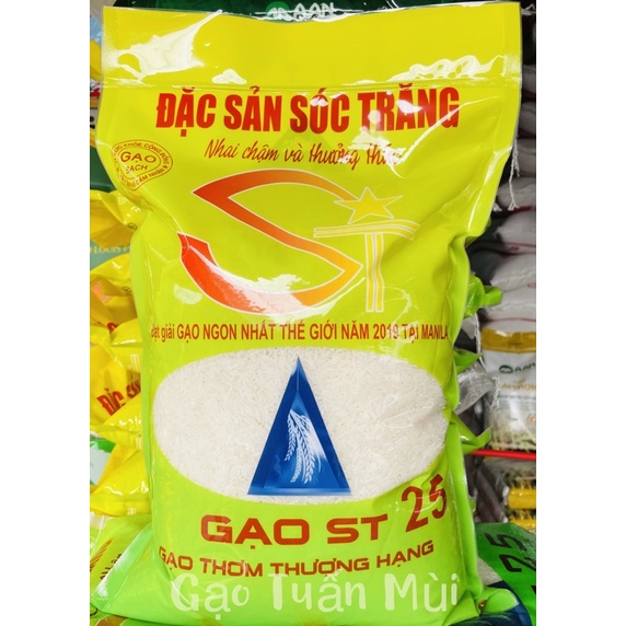 Gạo ST25 Gạo Ngon Nhất Thế Giới (Bao 5ky )