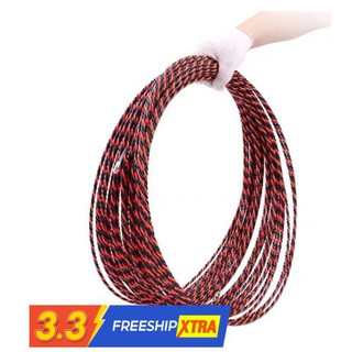 dây mồi luồn ống điện xả kho _dây xoắn 3 sợi siêu bền,nhựa đỏ đen