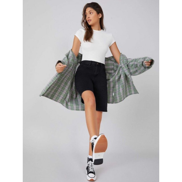 Áo thun crop top trơn f21 chuẩn