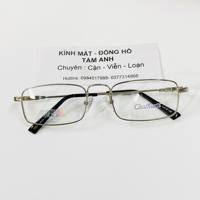 Gọng kính titan dẻo lắp mắt viễn - cận hàng loại 1