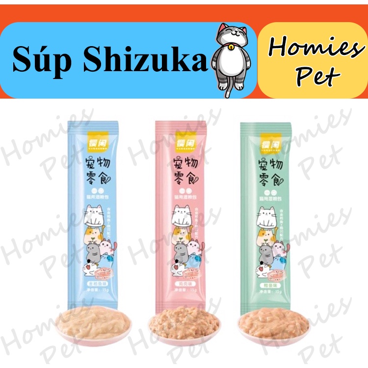 Súp thưởng Shizuka, thức ăn cho mèo - Homies Pet