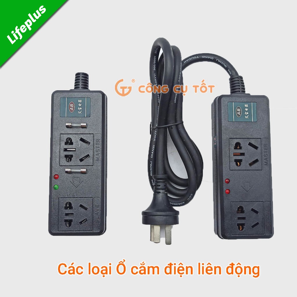 Ổ cắm điện liên động chính 5000W phụ 100W