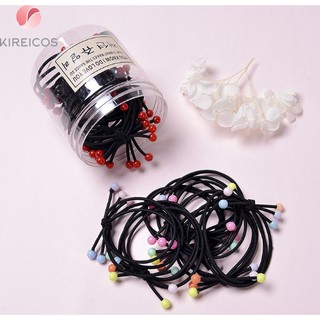 Dây cột tóc hàn quốc nơ có hạt ct0042- màu ngẫu nhiên