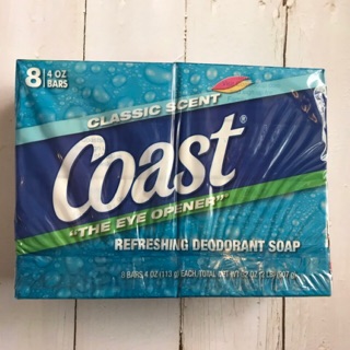 [Lốc 8 cục] Xà bông Coast cục Mỹ 113g